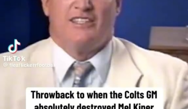 Throwback to Bill Tobin vs Mel Kiper on draft night 1994