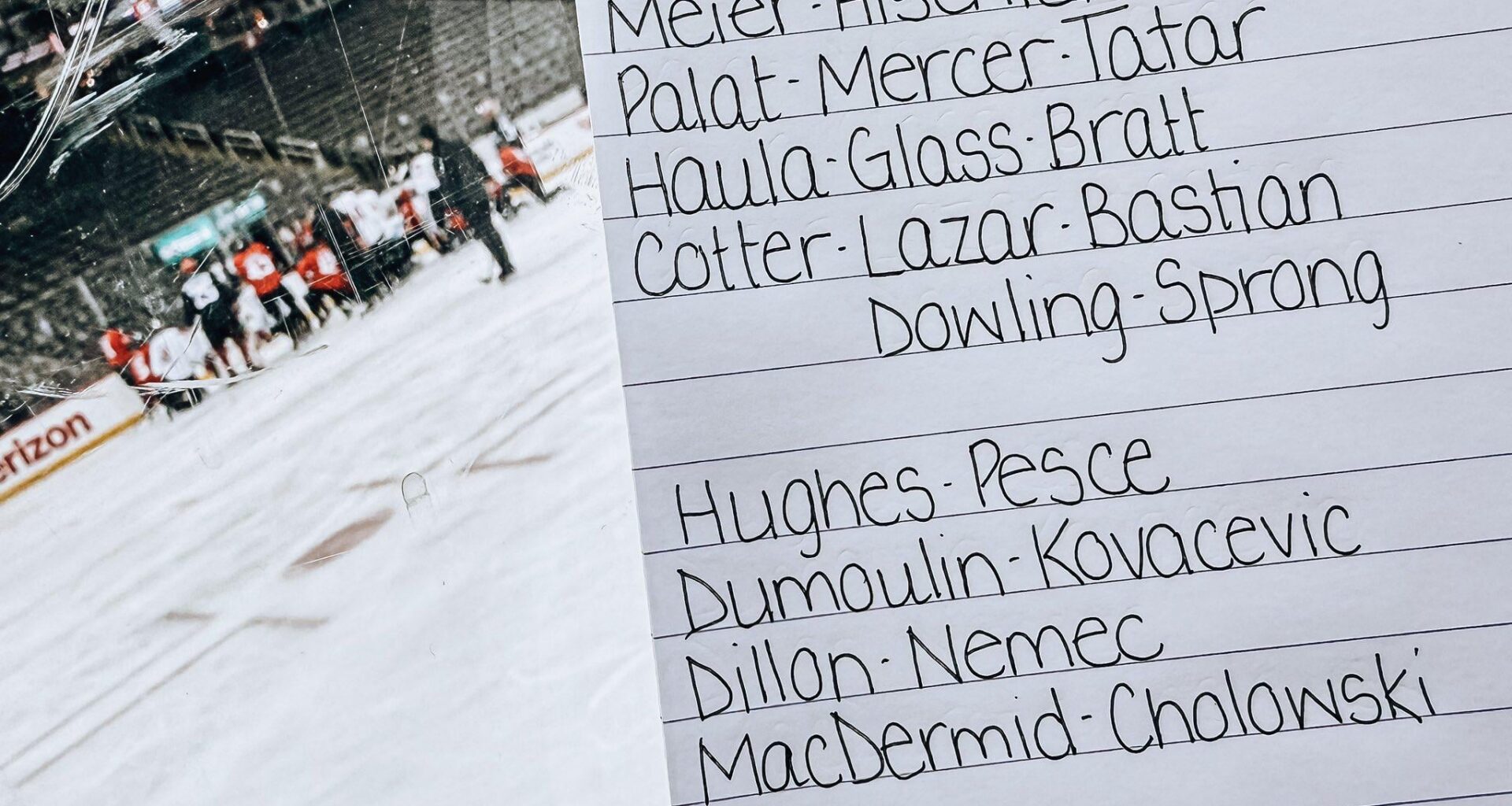 Stein’s Lines for morning skate. Nemec in for Cholowski