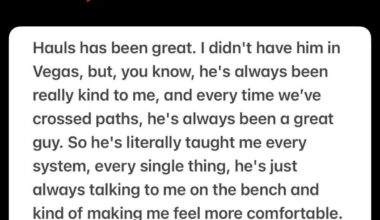 [Amoia] I asked Cody Glass if anyone has taken him under their wing in his short time. He praised Erik Haula.