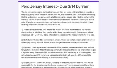 Perd Jersey Preorders