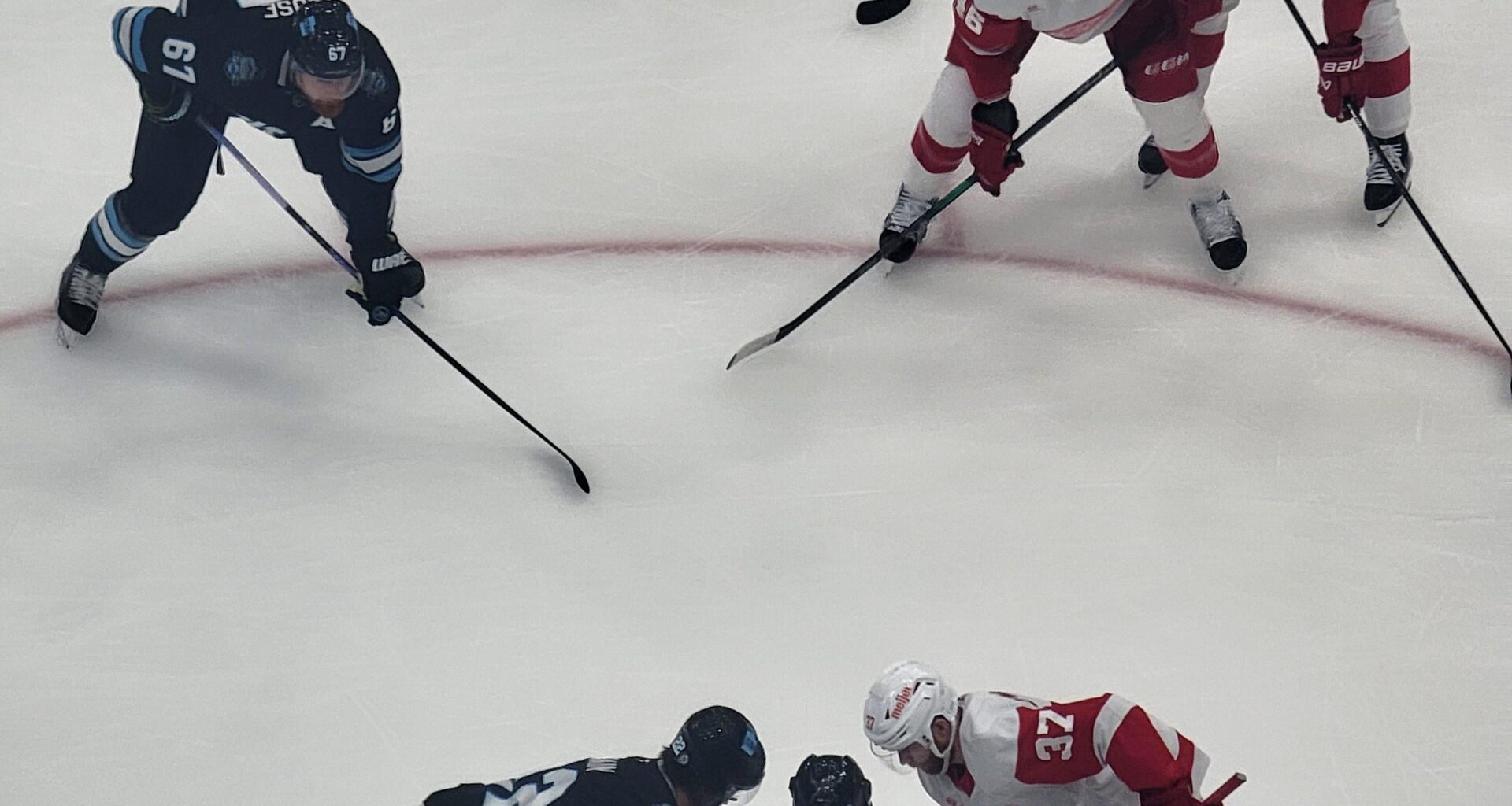 At my first game! A little high up in the seats, but loving it!