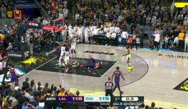 [Highlight] Lebron tips it in at the buzzer to win the game for LA!