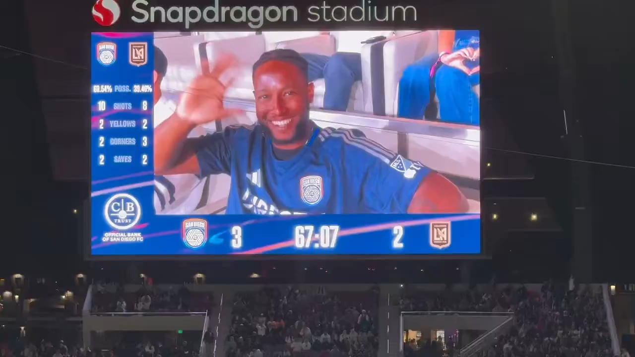 Profar is with Machado at the San Diego FC game