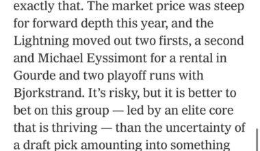 ESPN’s trade deadline analysis. “Risky, but better to bet on this team than the uncertainty of a draft pick”