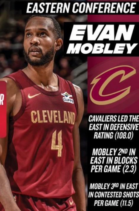 Evan Mobley becomes first player in NBA history to receive 2 Defensive Player Of The Month Awards