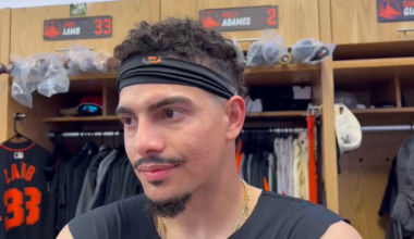 Willy Adames becomes emotional talking about the passing of Bob Uecker: