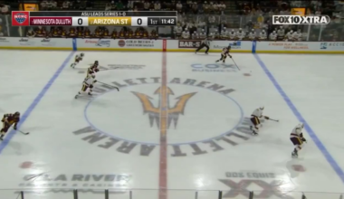 Max Plante opens the scoring for UMD