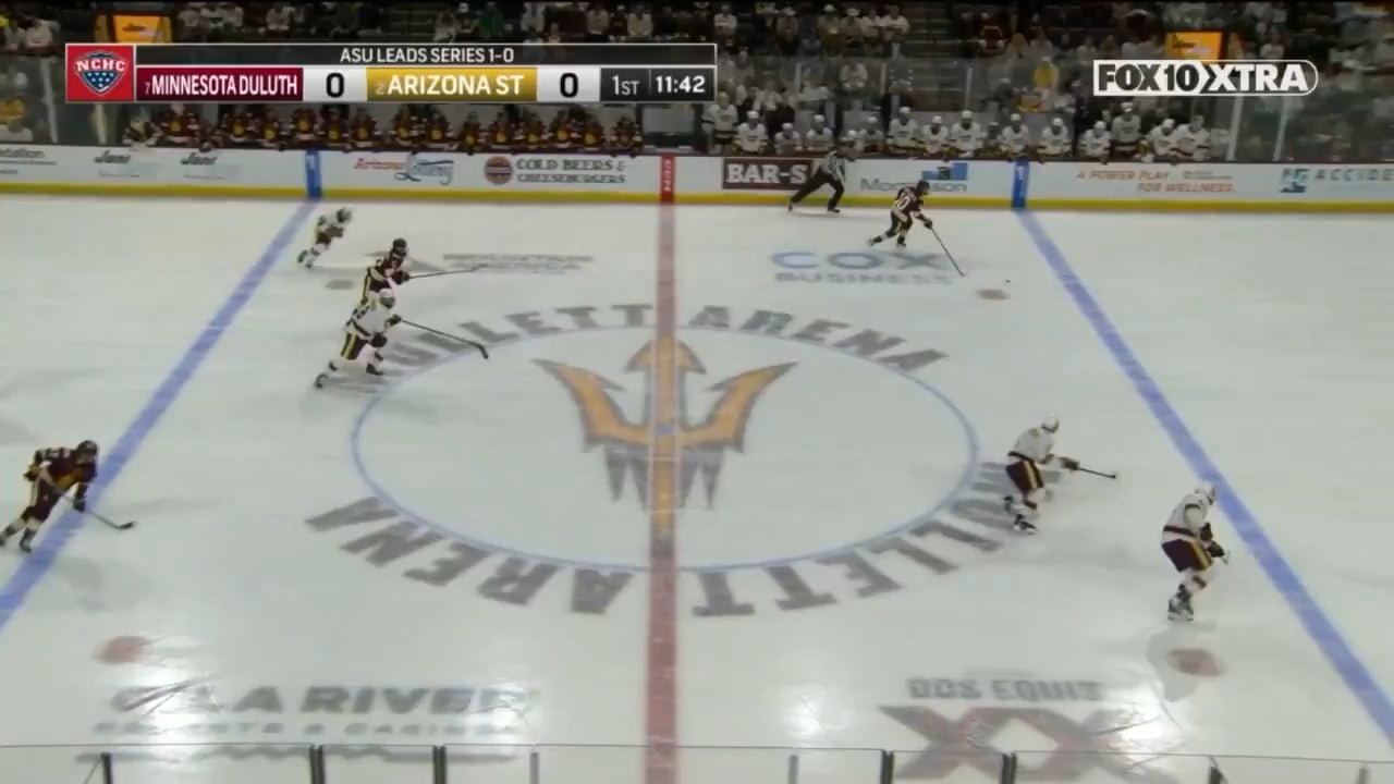 Max Plante opens the scoring for UMD