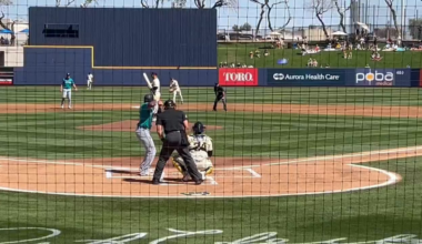 The Brewers aren’t tipping who their everyday shortstop will be. Brice Turang makes his case (and a nice pick by Tyler Black):