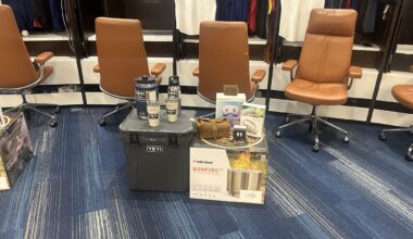 [John Rhadigan] Josh Jung came bearing gifts. Each player found this package of presents at his locker. Josh says he wants to inspire a team full of selfless giving guys. #openingday