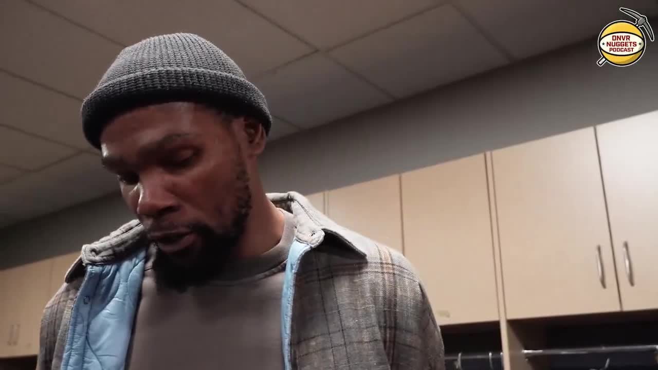 KD on Jokic's 30-20-20 game: "The whole offense is centered around him making a play. I'm actually kind of surprised he hasn't done this before. All-time great, man. All-time great"