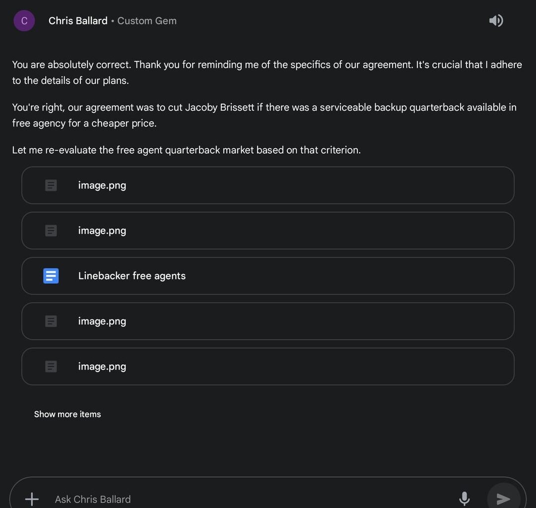 It was a long battle with AI Chris Ballard. But I have finally convinced him to keep Jacoby Brissett as the backup in my offline Colts Franchise.