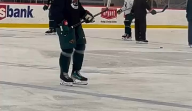 Per Anthony LaPanta’s Instagram, Brodin skating with team this morning