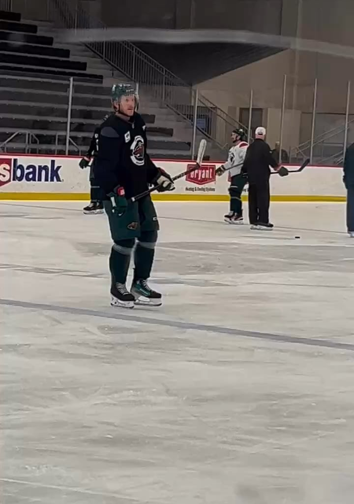 Per Anthony LaPanta’s Instagram, Brodin skating with team this morning