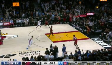 [Highlight] Cade Cunningham banks in the game-winner 3-pointer to beat the Miami Heat!