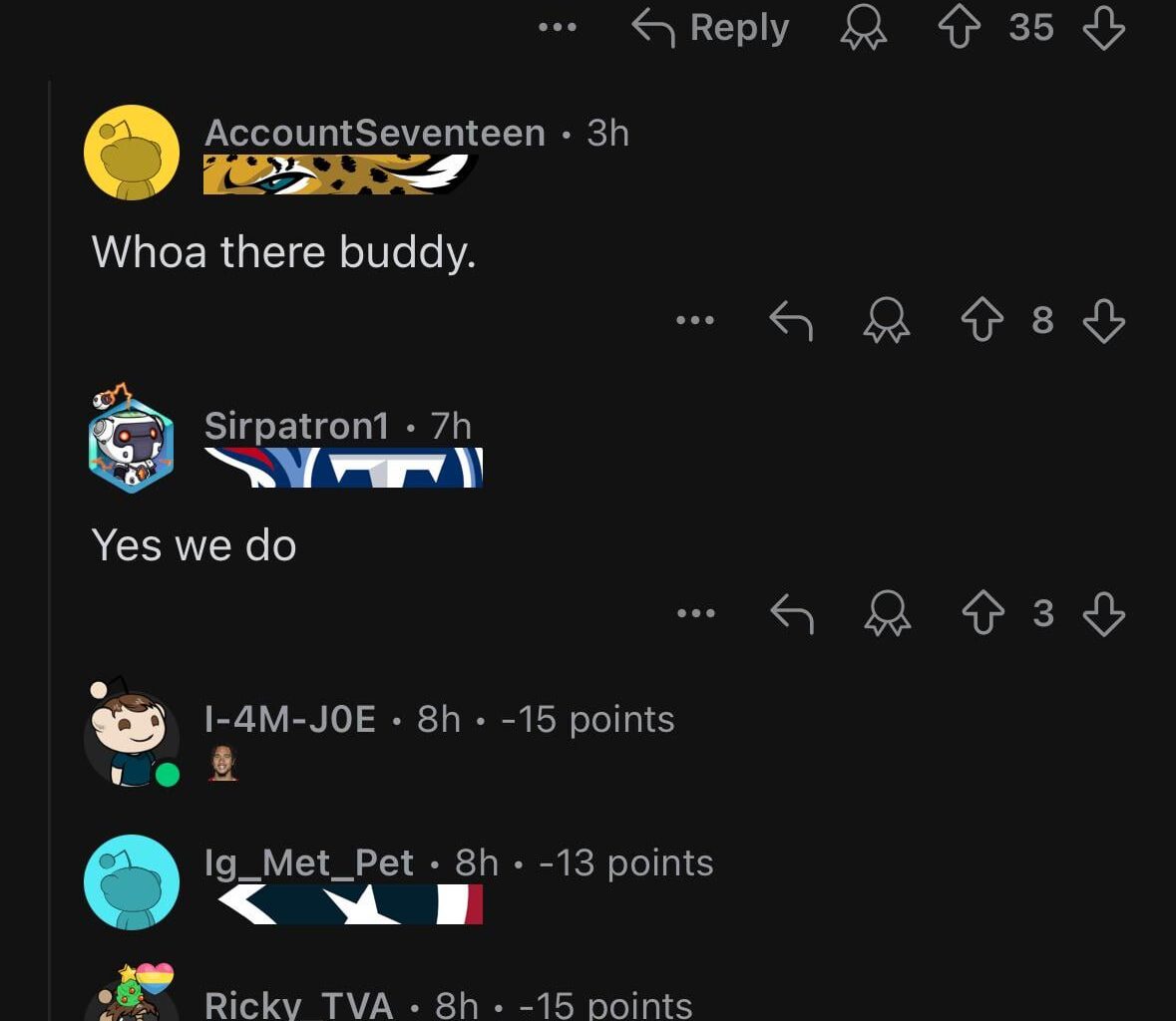 Guys i dont think texans fans agree with our friend here