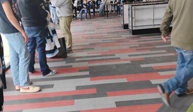 The line for Sergachev signing at Overtime cards