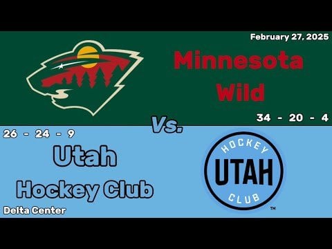 Minnesota Wild vs Utah Hockey Club | February 27, 2025 | All Goals