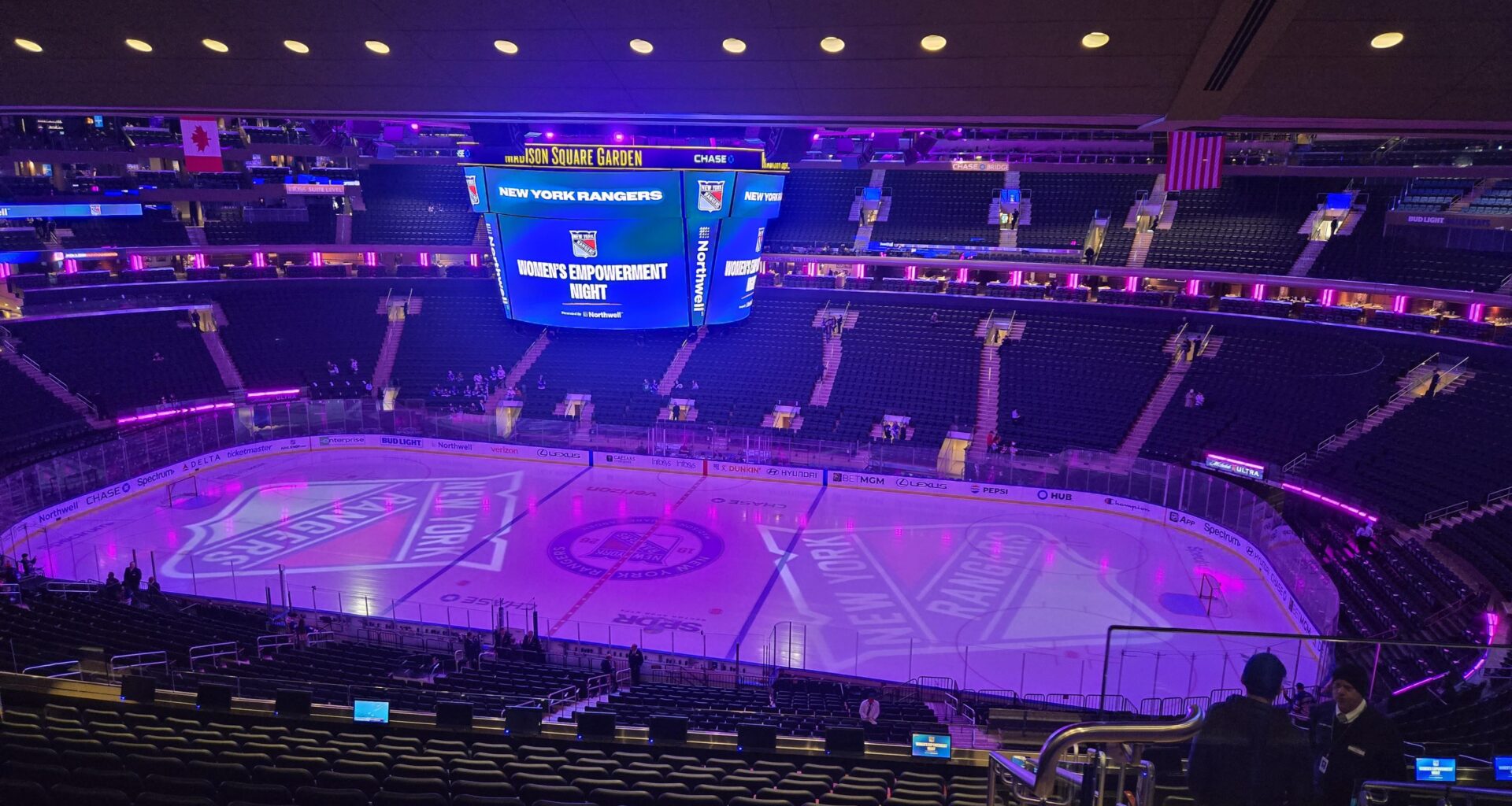 First time at an NHL game and first time at MSG!! #LGR