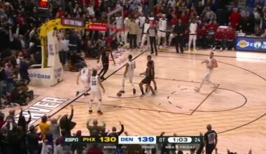 [Highlight] Nikola Jokic gets 3 assists in ~28 seconds for the first ever 30/20/20 game