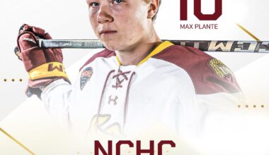 Max Plante Named to 2024-25 NCHC All-Rookie Team