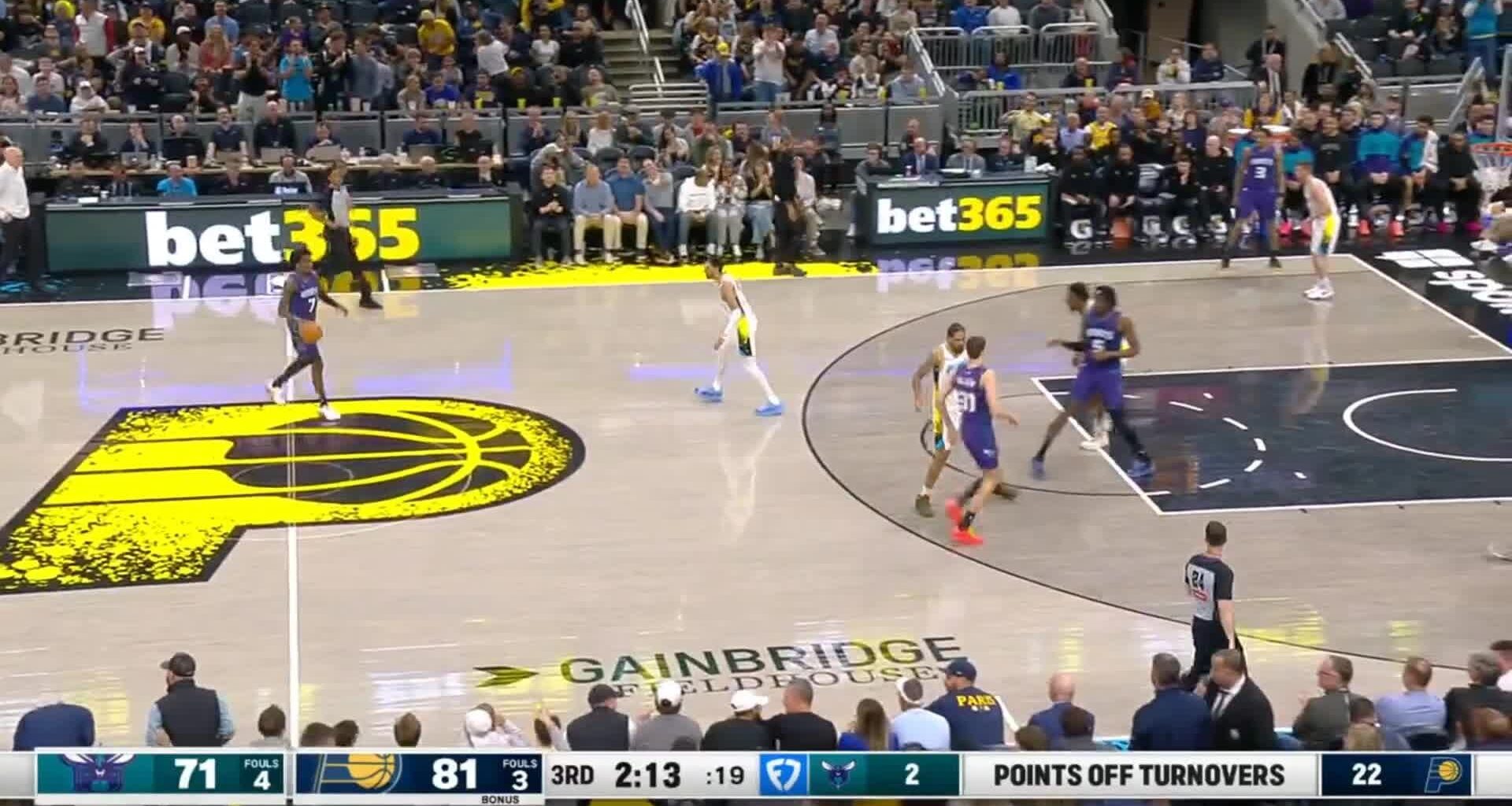 [Highlight] Tyrese Haliburton Ridiculous Bounce Pass Oop to Obi Toppin!