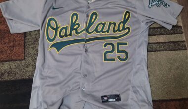 Not an Oakland fan, but I got this cool Brent Rooker jersey for my birthday yesterday. I specifically asked for one with Oakland across the front. Love you guys