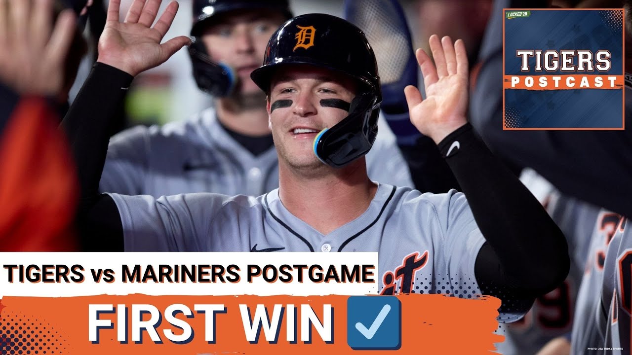 TIGERS POSTCAST: Detroit Tigers BEAT Seattle Mariners For First Win, Jackson Jobe Debut As A Starter