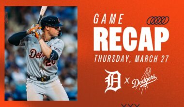 Tigers vs Dodgers Highlights | 3/27/25