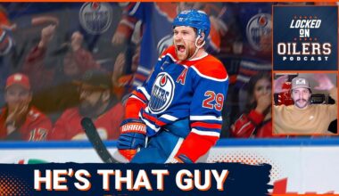 Leon Draisaitl hits 50 goal milestone, leads Edmonton Oilers to 3-2 OT win vs Calgary Flames