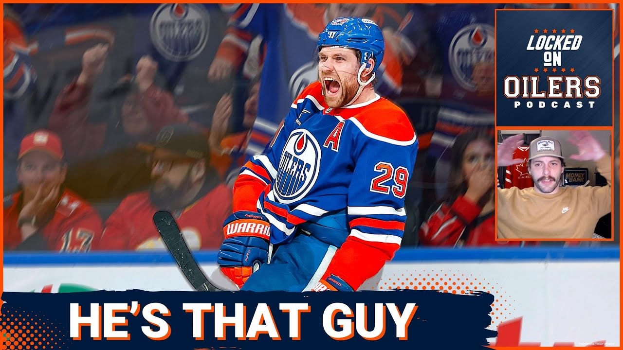 Leon Draisaitl hits 50 goal milestone, leads Edmonton Oilers to 3-2 OT win vs Calgary Flames