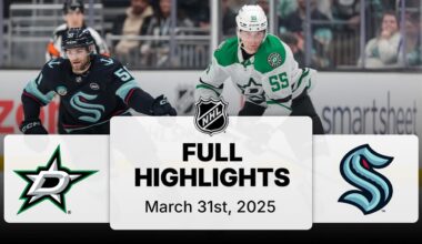 NHL Highlights | Stars vs. Kraken | March 31, 2025