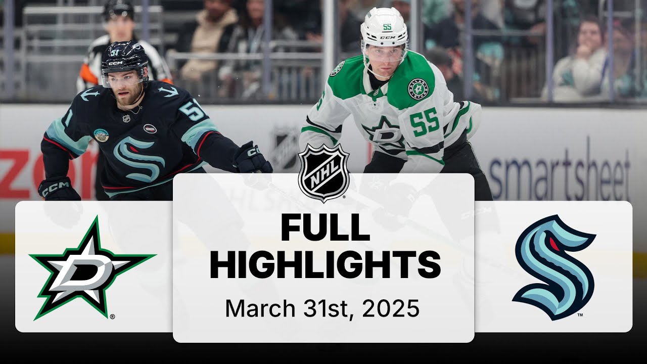 NHL Highlights | Stars vs. Kraken | March 31, 2025