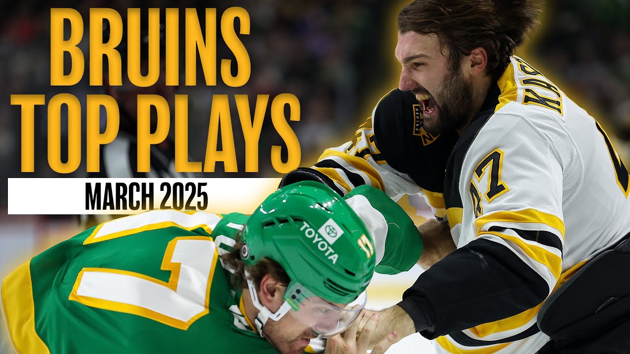 Boston Bruins Top Plays from March 2025 | Bruins Highlights