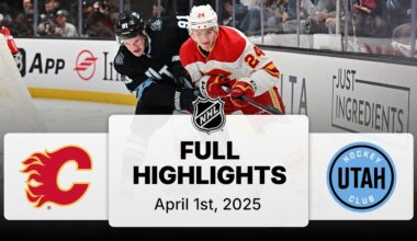 NHL Highlights | Flames vs. Utah Hockey Club | April 01, 2025