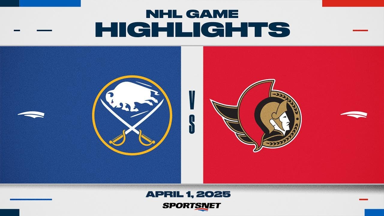 NHL Highlights | Sabres vs. Senators - April 1, 2025