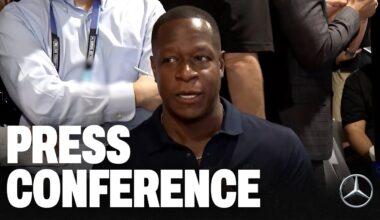 Raheem Morris speaks to the media at the Annual League Meeting | Press conference