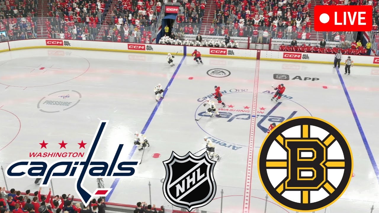 Washington Capitals vs Boston Bruins 🔴NHL LIVE - Watch Party