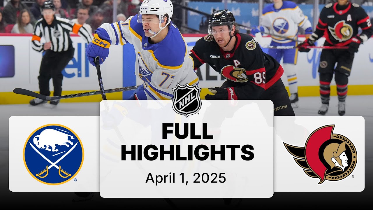 NHL Highlights | Sabres vs. Senators | April 01, 2025