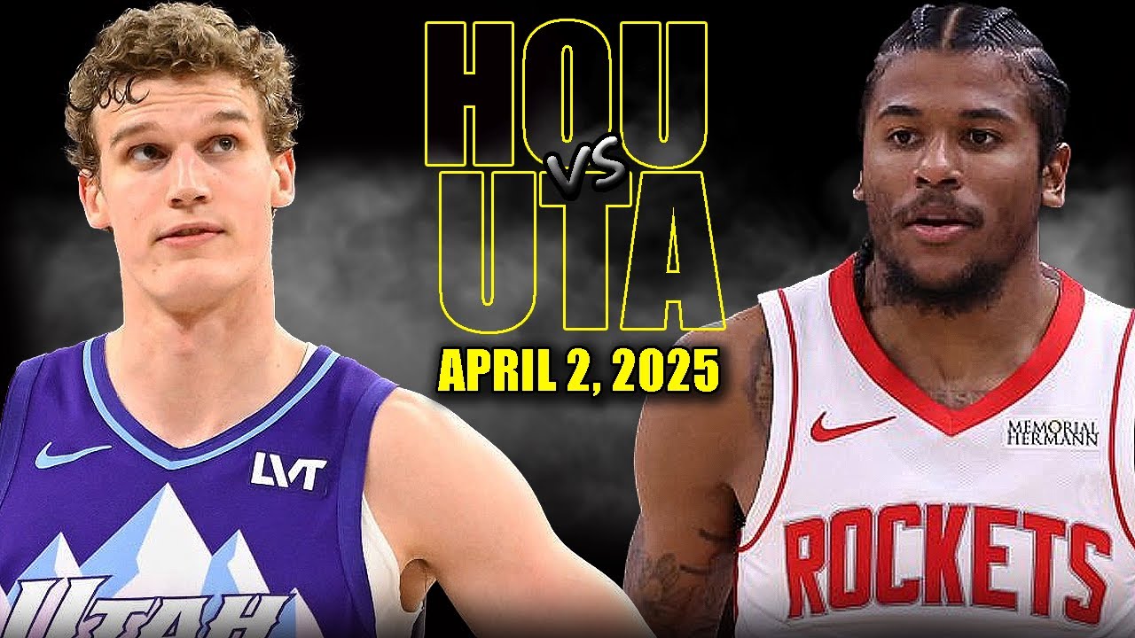 Houston Rockets vs Utah Jazz Full Game Highlights - April 2, 2025 | NBA Regular Season