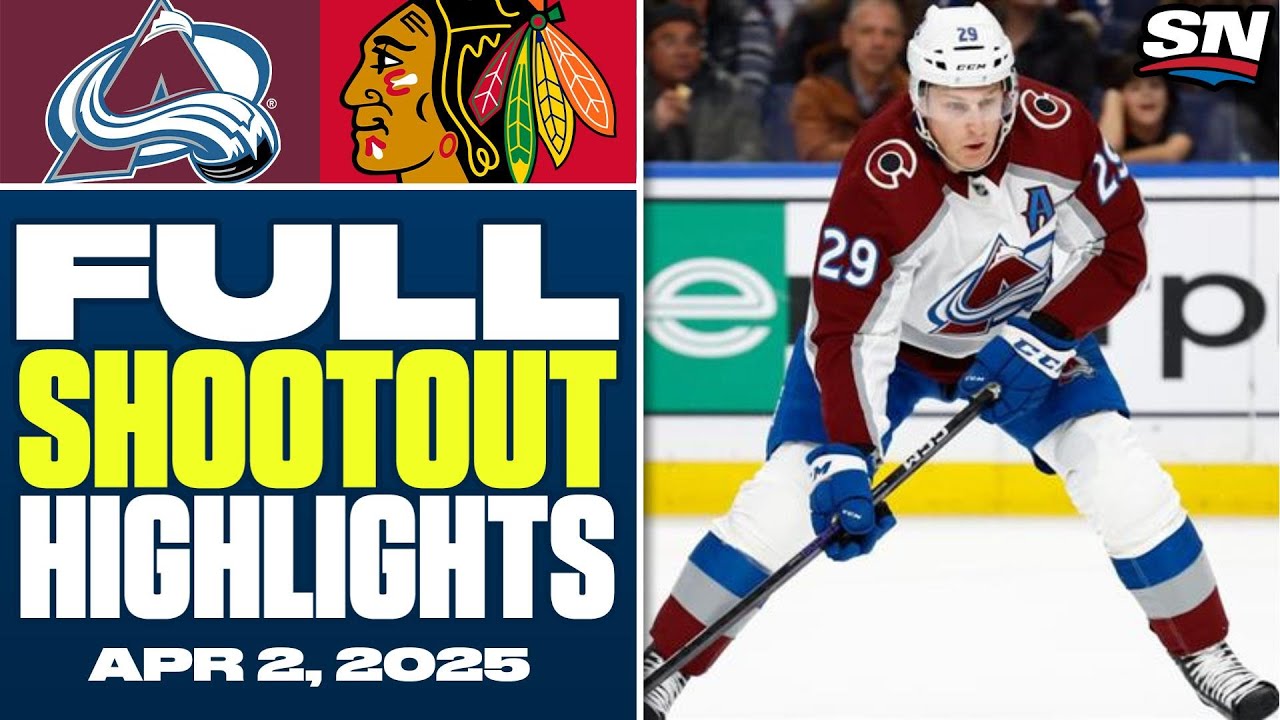 Colorado Avalanche at Chicago Blackhawks | FULL Shootout Highlights - April 2, 2025