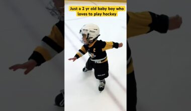 Learning to play Ice Hockey. Toddler Hockey Life. Pittsburgh Penguins hockey player! #icehockey