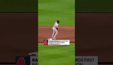 Devers breaks no-hit streak 👏 #RafaelDevers #MLB #RedSox #BostonRedSox
