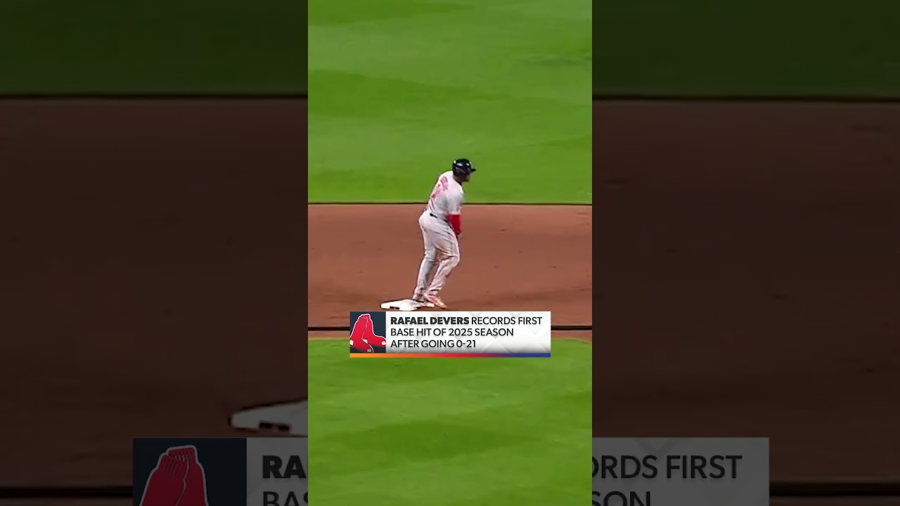 Devers breaks no-hit streak 👏 #RafaelDevers #MLB #RedSox #BostonRedSox