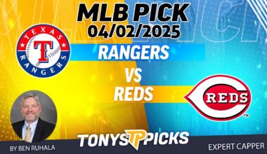 Texas Rangers vs Cincinnati Reds 4/2/25 MLB Spread Pick
