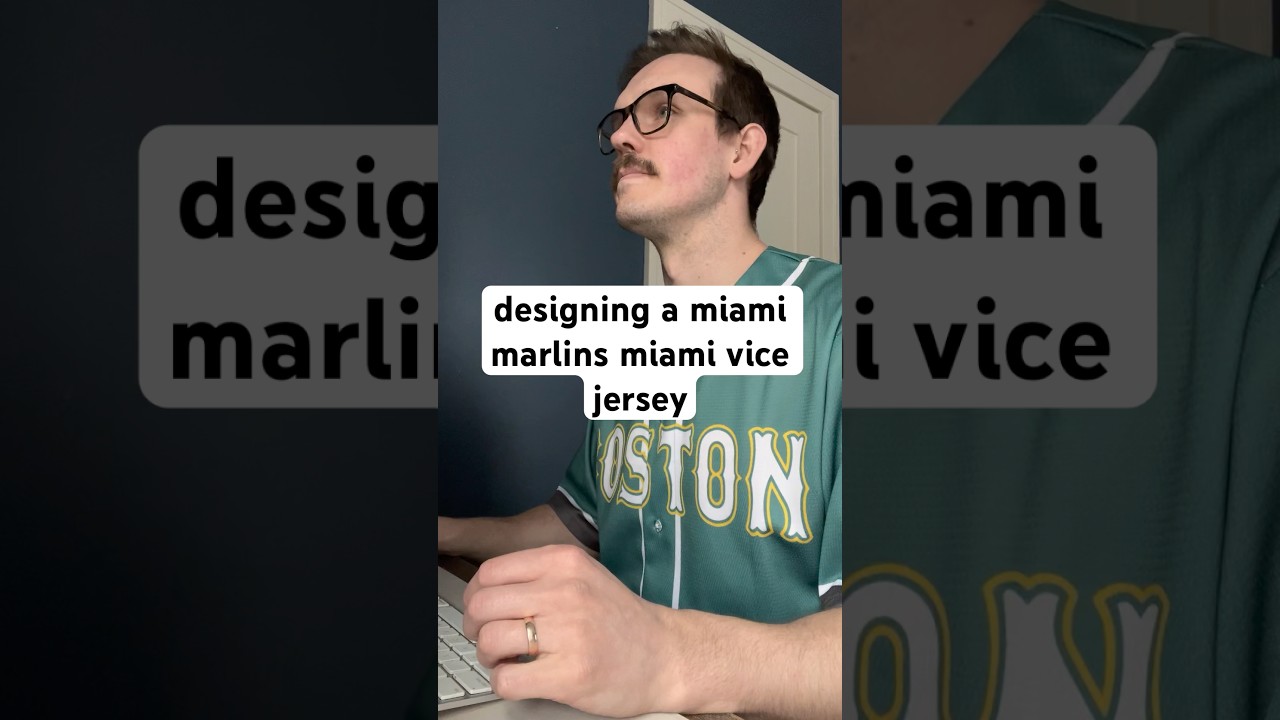 designing a miami marlins miami vice jersey #mlb #marlins #miamivice