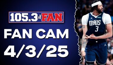 Rangers Beat The Reds 1-0; AD Dominates In The Mavs 120-118 Win; Stars/Predators | Fan Cam 4/3/25