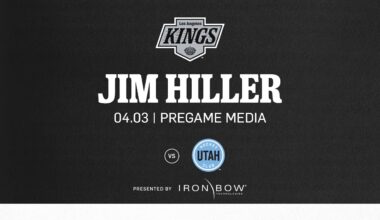 Head Coach Jim Hiller | 04.03.25 LA Kings Face the Utah Hockey Club | Pregame Media