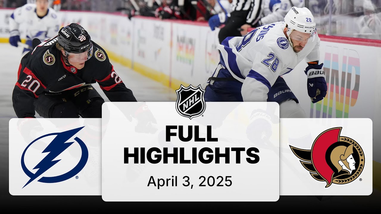 NHL Highlights | Lightning vs. Senators | April 03, 2025