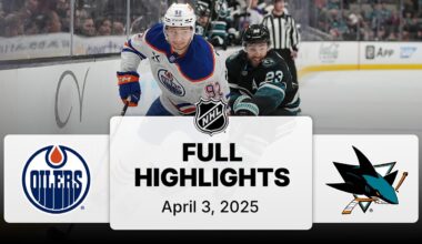 NHL Highlights | Oilers vs. Sharks - April 3, 2025